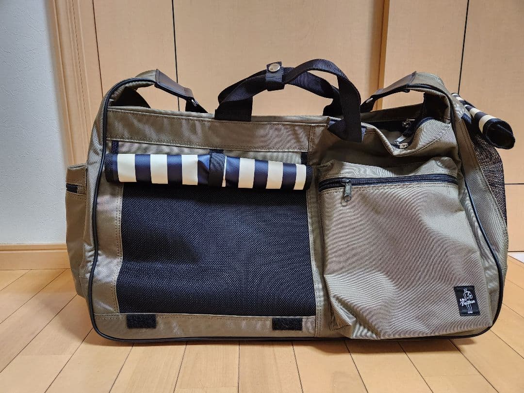 ワンショルダーダブル大⁄ペット用キャリーバッグ メッシュ Mr.backman