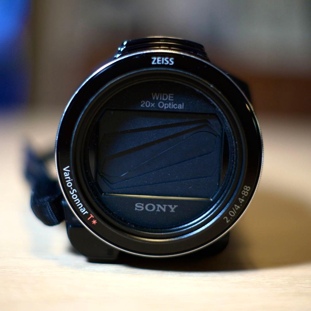 【美品】SONY 4K ビデオカメラ FDR-AC60本体 ZEISSレンズ