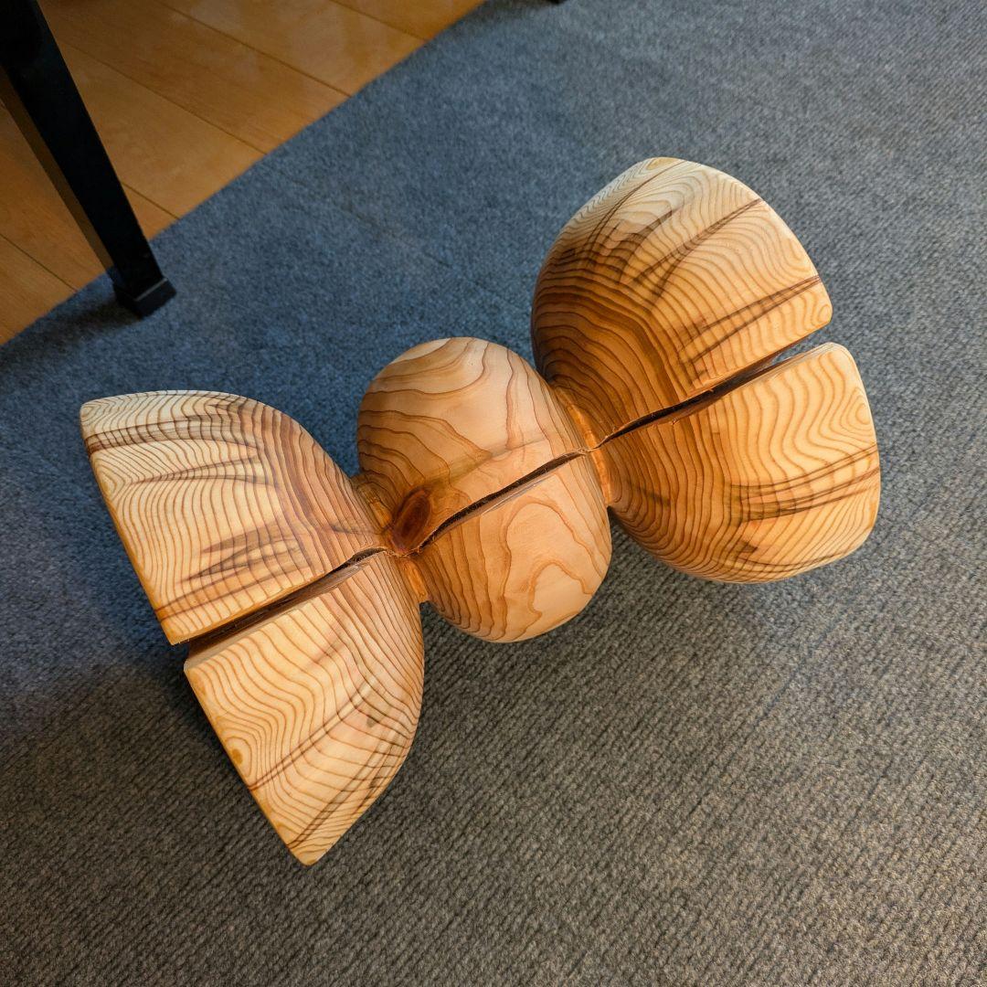 杉　希少　丸太　椅子　スツール　高さ約30.5㎝