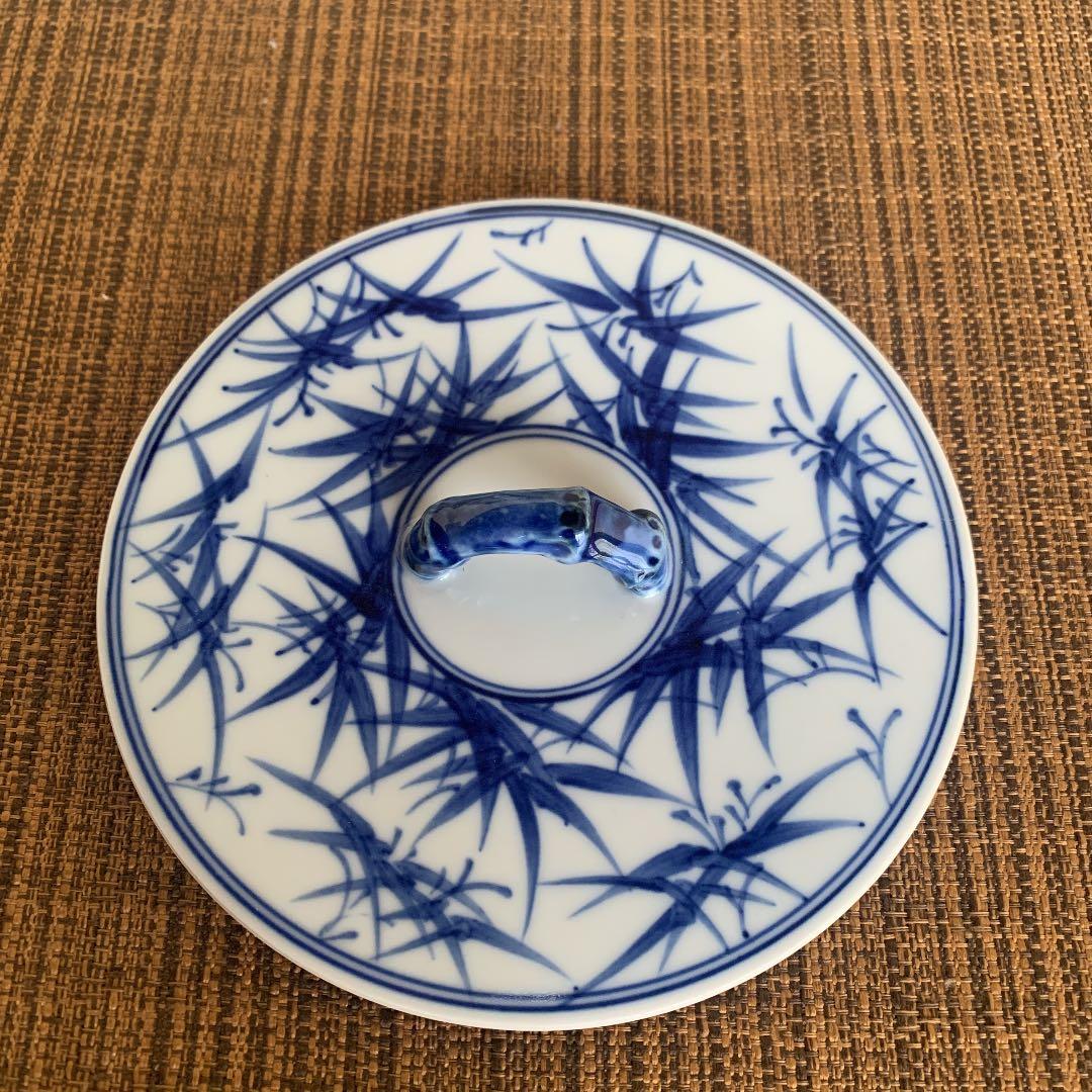 茶道具】平安泰湖 染付冠形水指