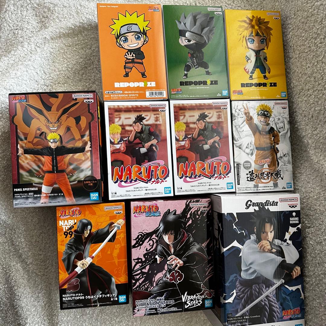NARUTO ナルト フィギュア 10個セット サスケ イタチ イルカ 造形