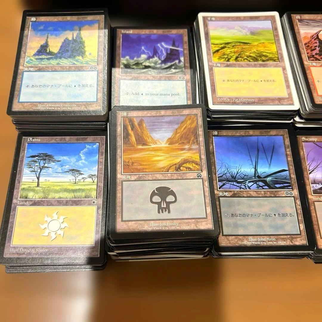 700枚以上‼️基本土地 島・山・森・平地・沼 日本語英語版まとめて