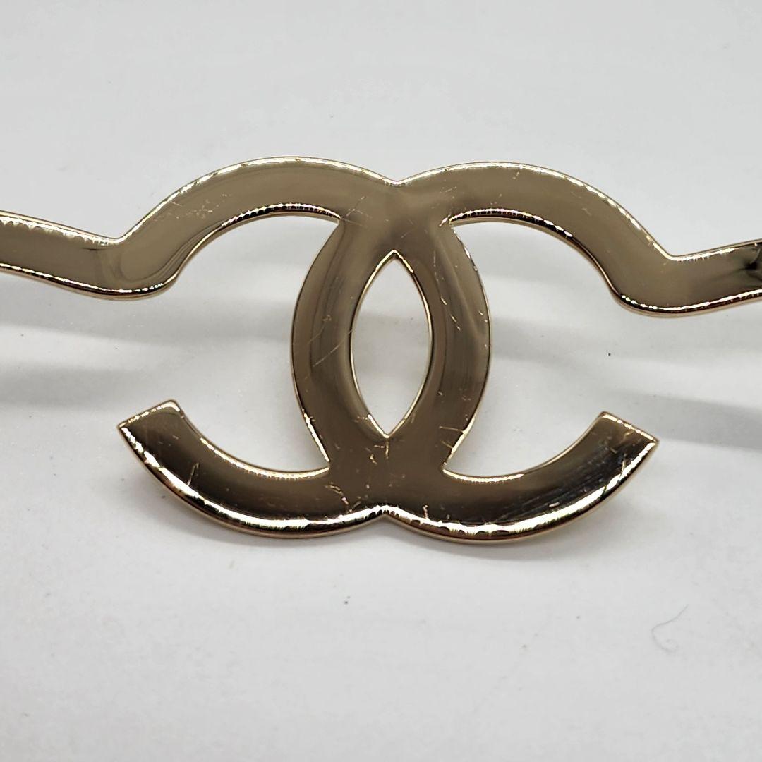 【 近年モデル 】 シャネル　ココマーク　カチューシャ　ゴールド金具　箱付き
