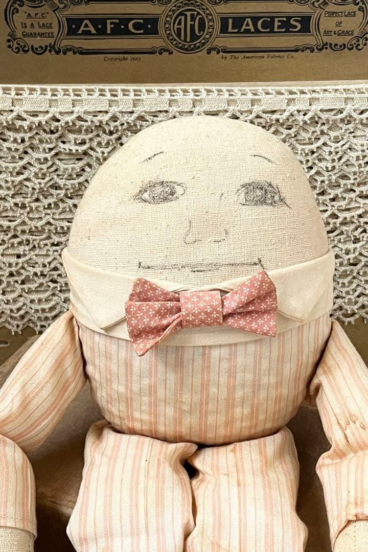 アンティークヴィンテージドールハンプティダンプティアリス絵本