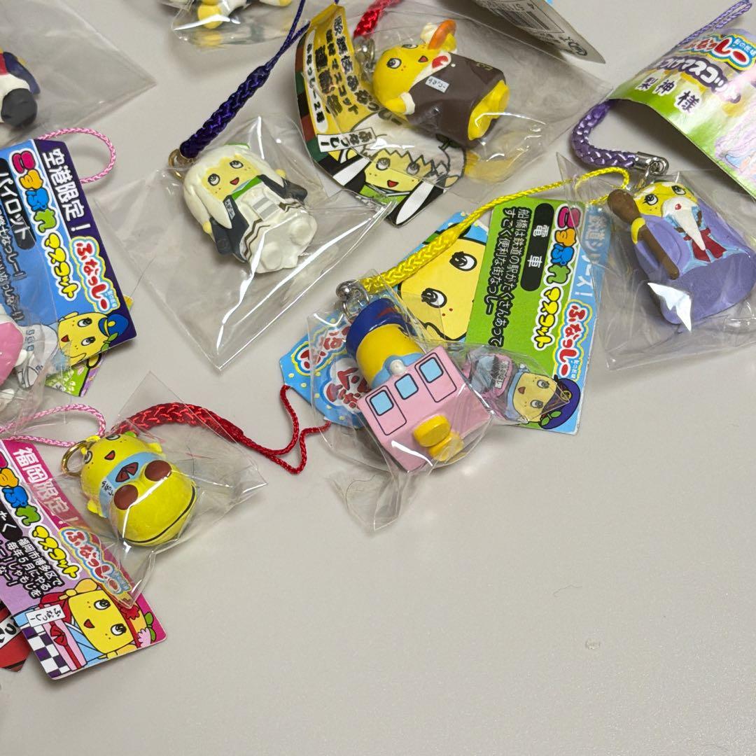 【新品】ふなっしー　根付けマスコット　14点セット　いろんなシリーズ混合