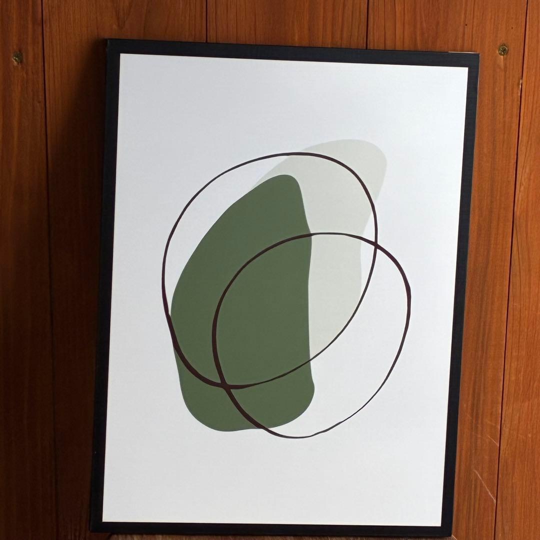 アートポスター パネル 北欧 幾何学 抽象的 ミッドセンチュリー 3枚セット