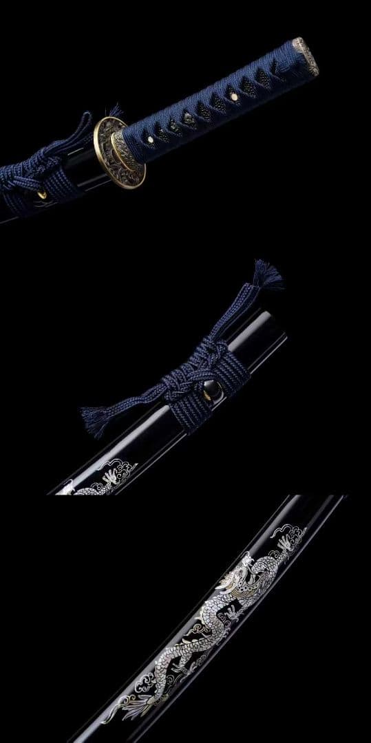 【青龍】古兵器 武具 刀装具 日本刀　模造刀 居合刀 武士道 鑑賞用 肋差 短刀