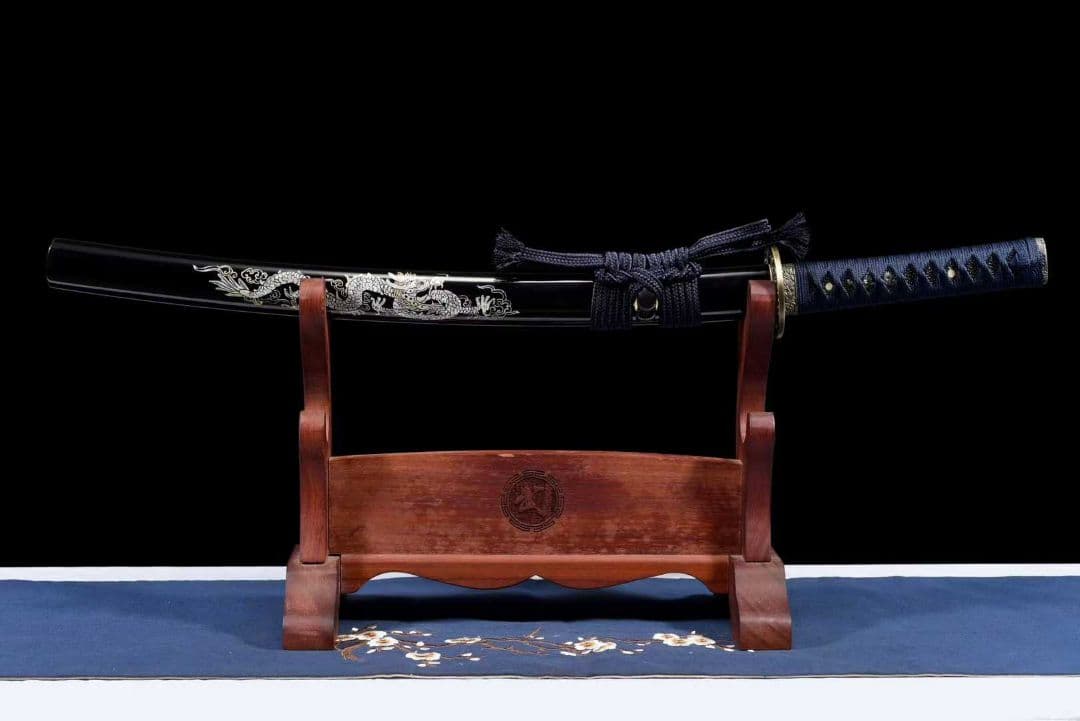 【青龍】古兵器 武具 刀装具 日本刀　模造刀 居合刀 武士道 鑑賞用 肋差 短刀
