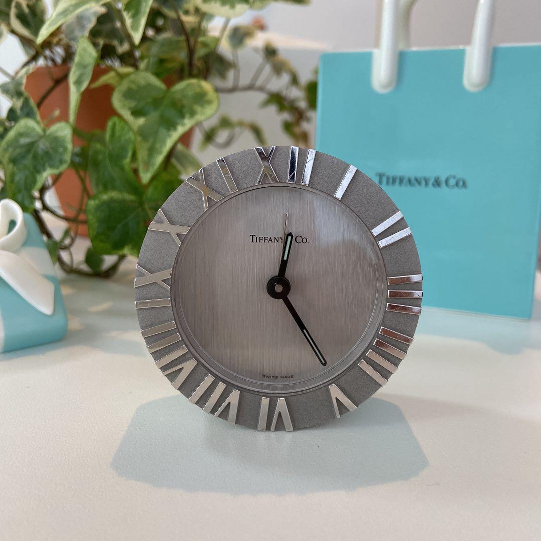 ティファニー 置き時計 アトラス ラウンドクロック 目覚まし時計