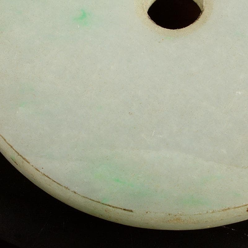 中国 玉石翡翠彫刻 玉器 玉壁 玉飾 玉珮 V R5618 【彫刻/オブジェクト】