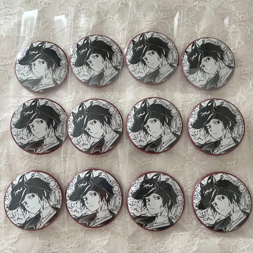 文豪ストレイドッグス芥川龍之介原画ホログラム缶バッジセット 文豪