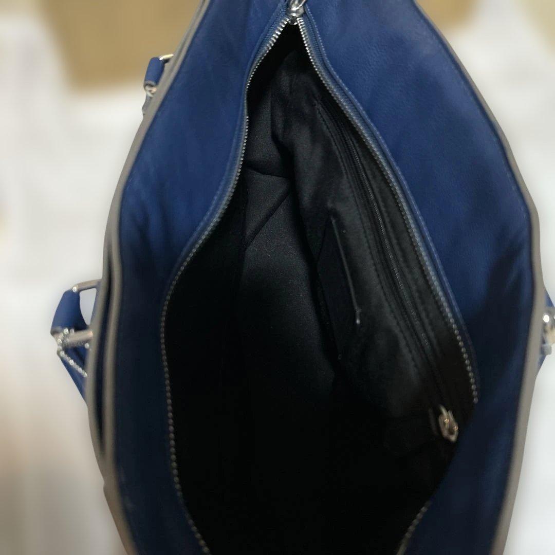 【まさゆき】コーチトートバッグ 2way ベケット ショルダー ブルー