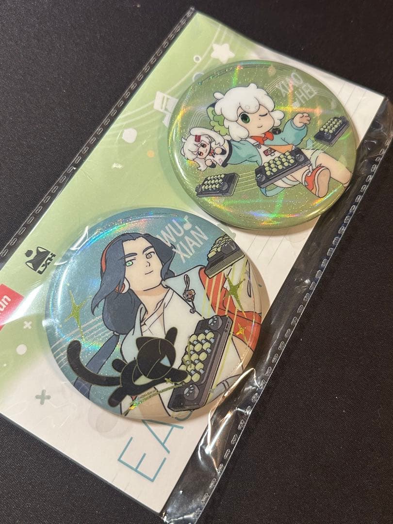 羅小黑戦記 ムゲン 無限 シャオヘイ アクリルスタンド 缶バッジ 3点