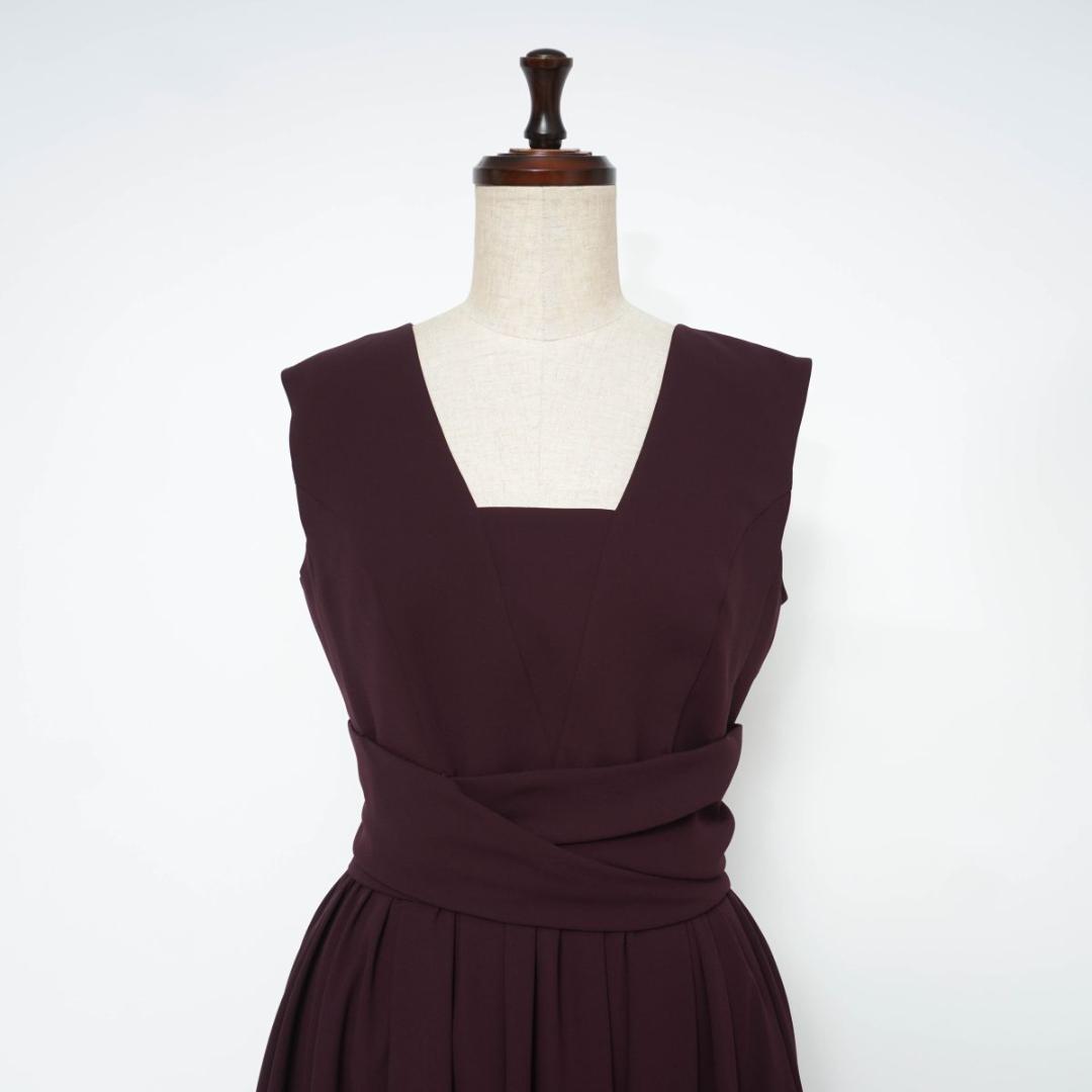 新品 フォクシーニューヨーク オケージョンドレス パープル系サイズ40*YC59