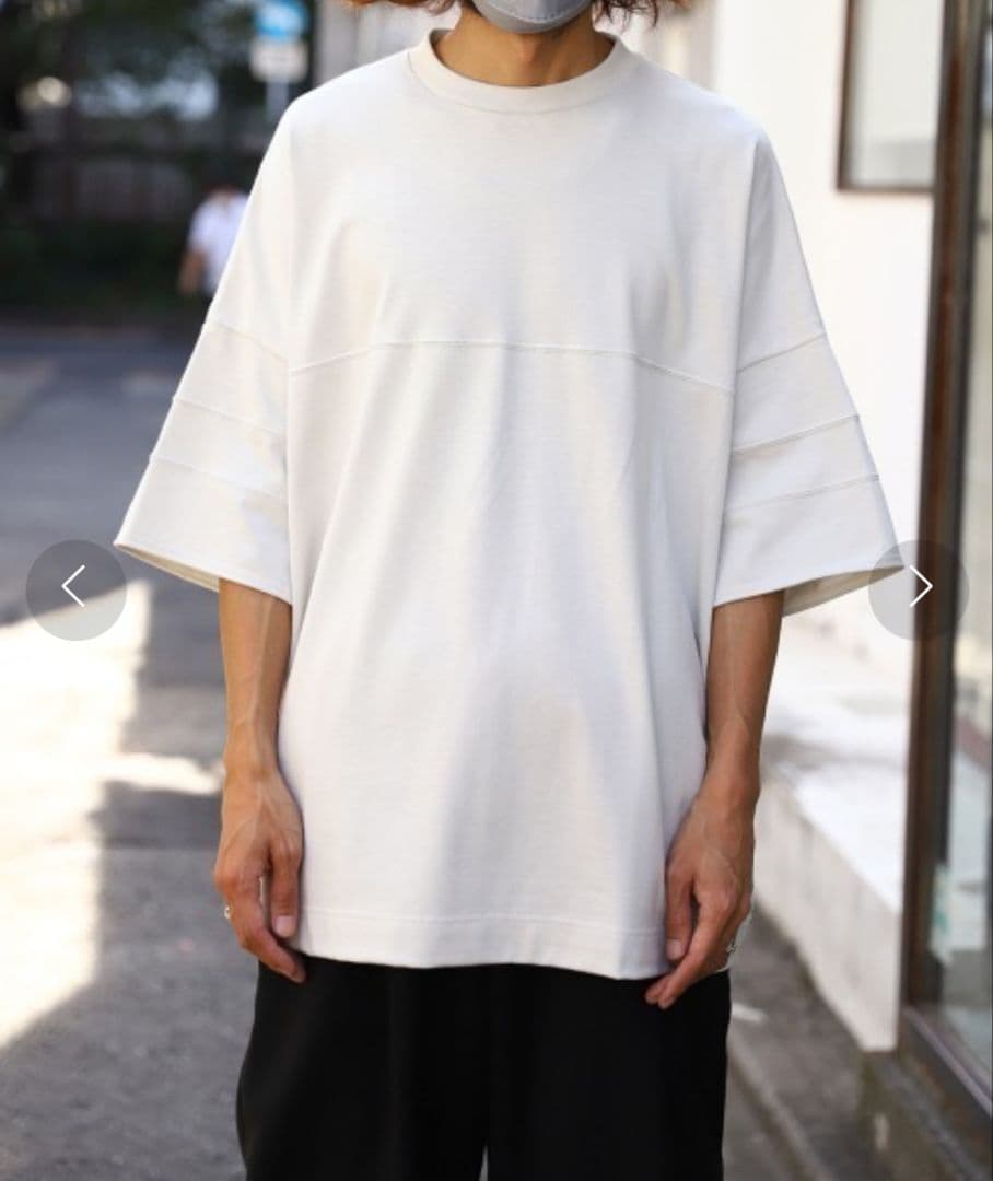 marka マーカ FOOTBALL TEE WIDE オフホワイト Tシャツ - メルカリ