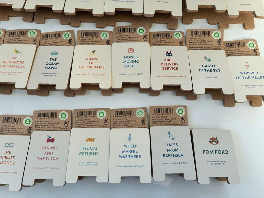 ジブリ　25作品木製クリップ　ジブリパーク　コンプリート