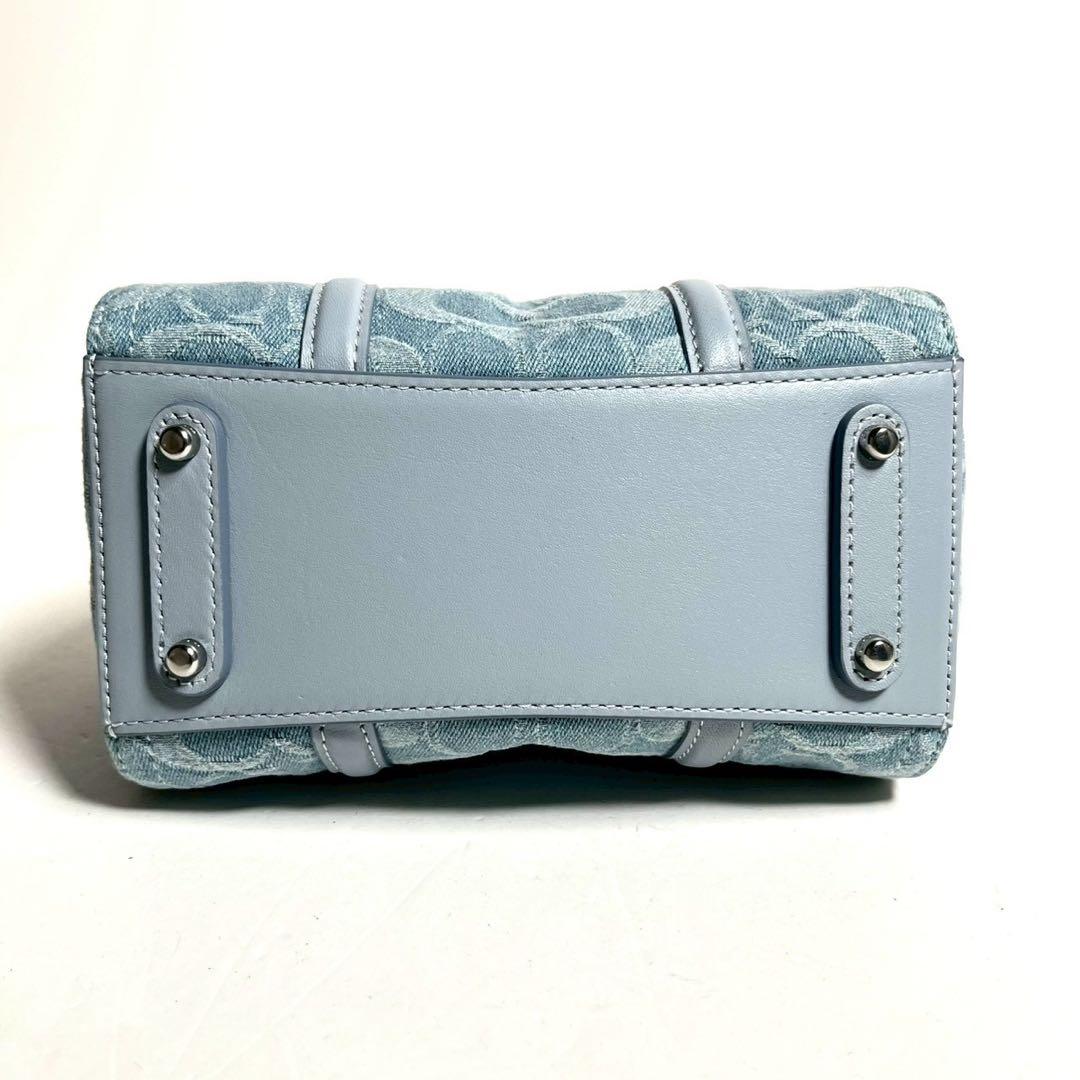 【未使用に近い✨】コーチ ルビー サッチェル18 デニム ショルダーバッグ