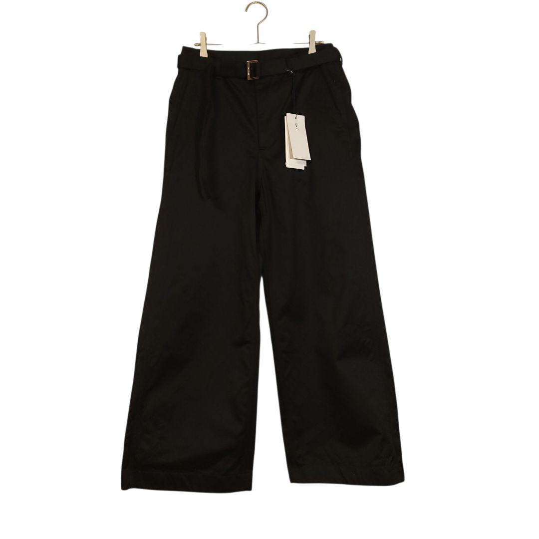 25ss sacai Cotton Chino Pants 1 ブラック サカイ