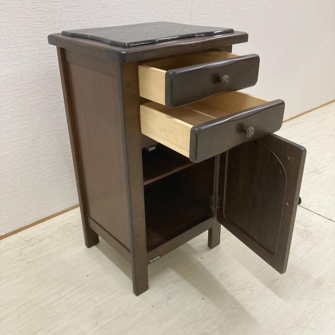 カリモク】電話台 花台 キャビネット サイド アンティーク調 - メルカリ