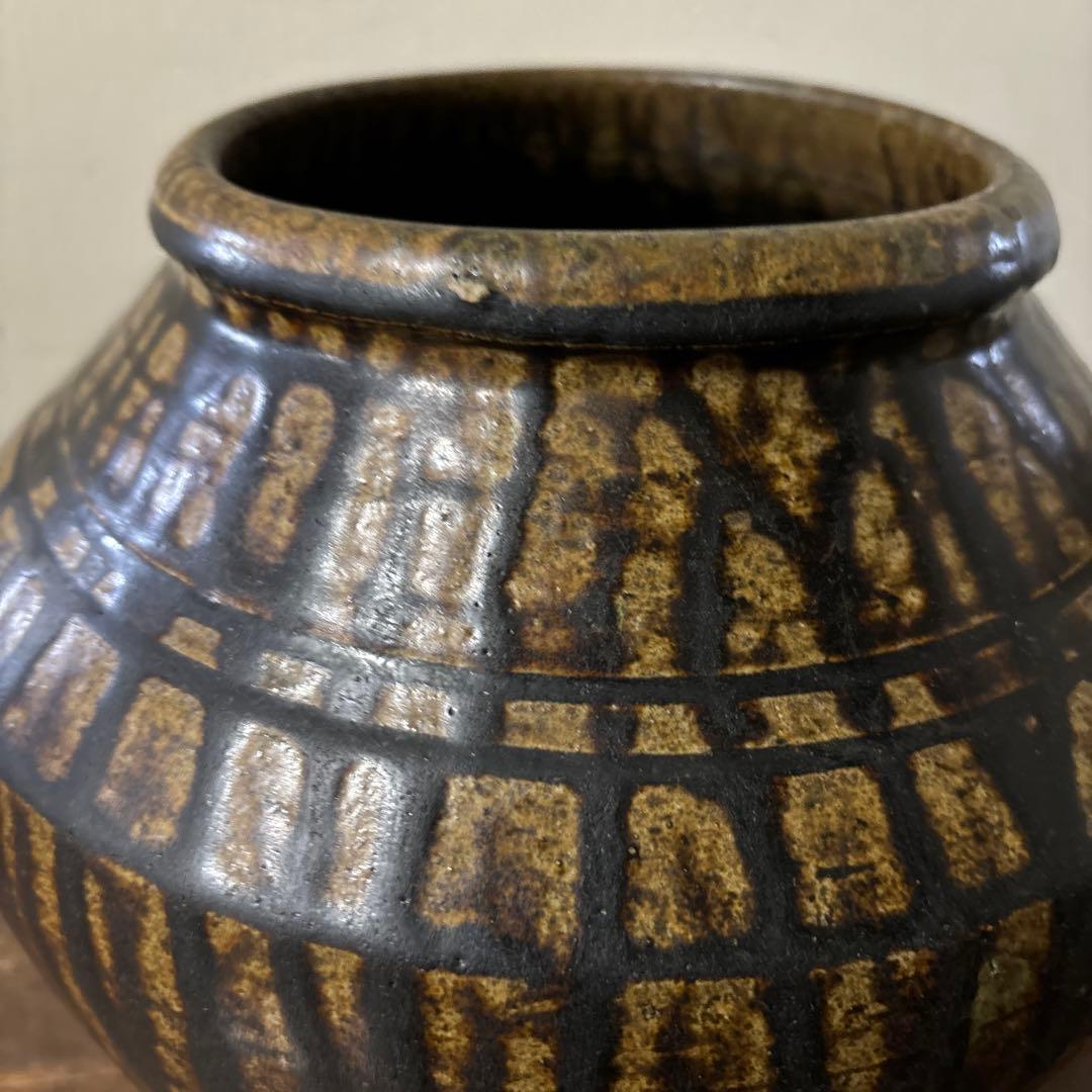 黒高麗壷信楽伊賀焼古道具古備前李朝骨董花入花器古美術古美術