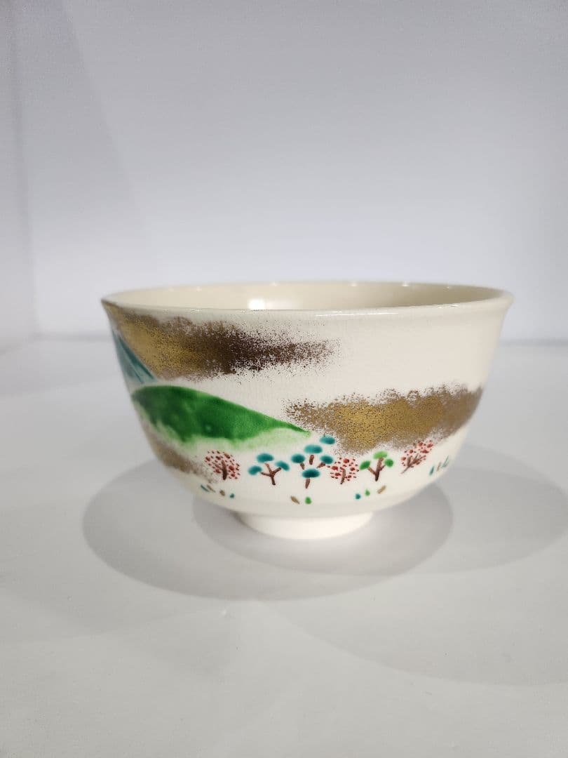 Y800-5 茶道具 京焼 茶碗 平安 手塚桐鳳 御題春茶碗 共箱 JJJ - メルカリ