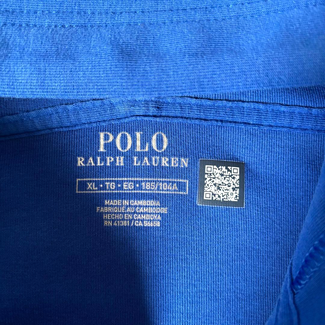 大谷様　ポロラルフローレン　パーカー　フード　ジップ　ポニー刺繍　青　ブルー