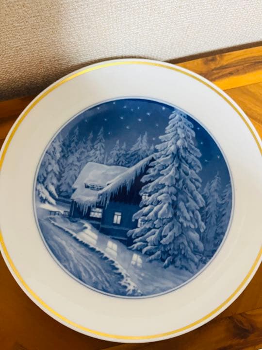 マイセン meissen 1954年イヤープレート 森の家のクリスマス