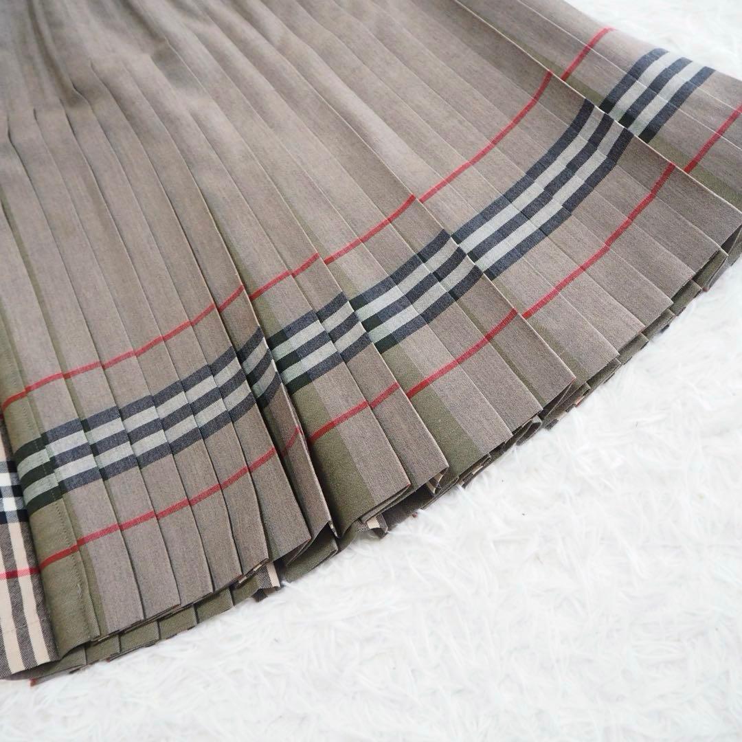 極美品 レア✨バーバリー プリーツスカート ロング ノバチェック ヴィンテージ