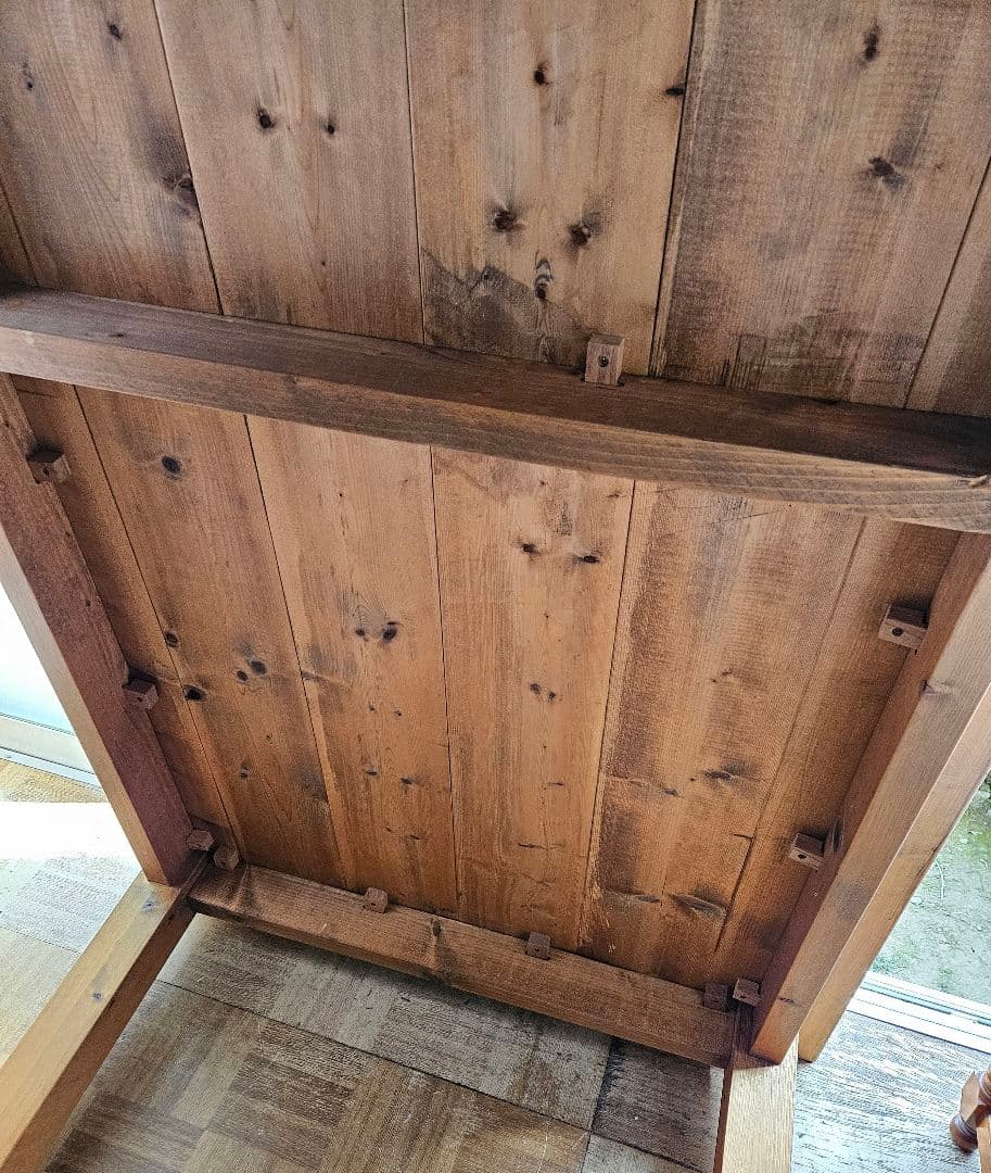 専用ヴィンテージ 無垢材 ダイニングテーブル 木製 古材 作業台カフェ アトリエ