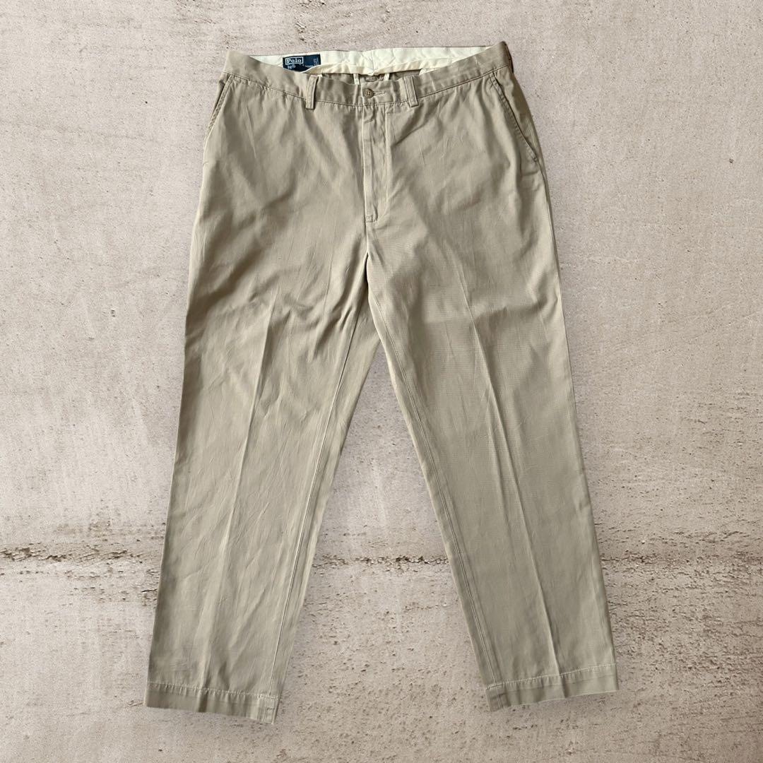 希少デッドストックPoloRalphLaurenラルフローレンチノパンW32古着