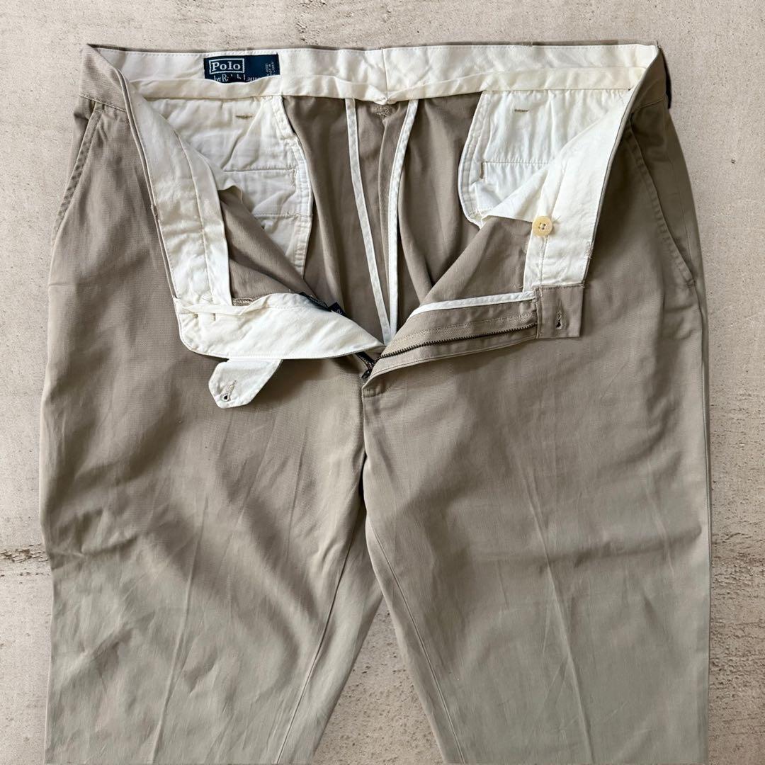 希少デッドストックPoloRalphLaurenラルフローレンチノパンW32古着
