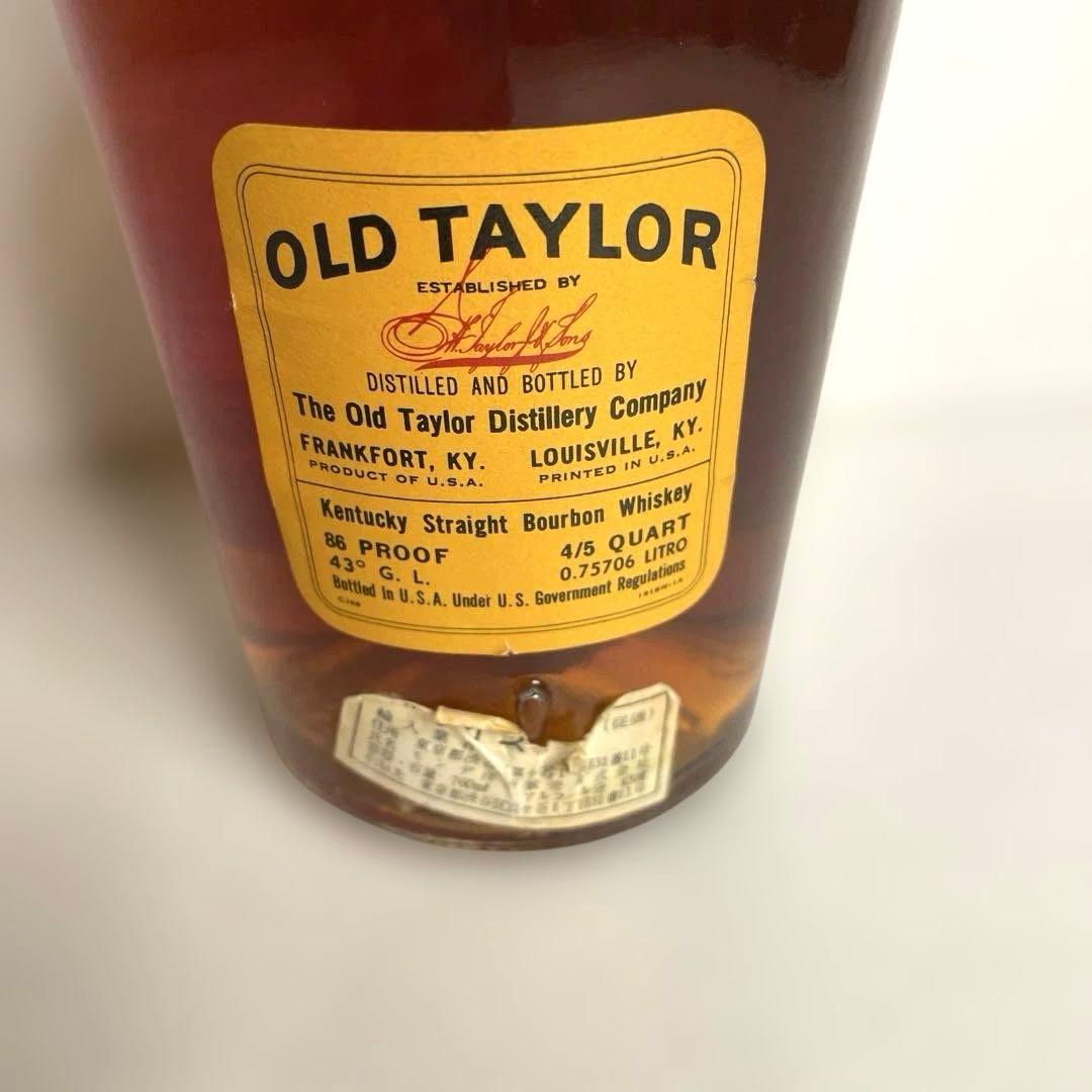 古酒未開栓オールド テイラー86プルーフOLDTAYLOR 86 PROOF