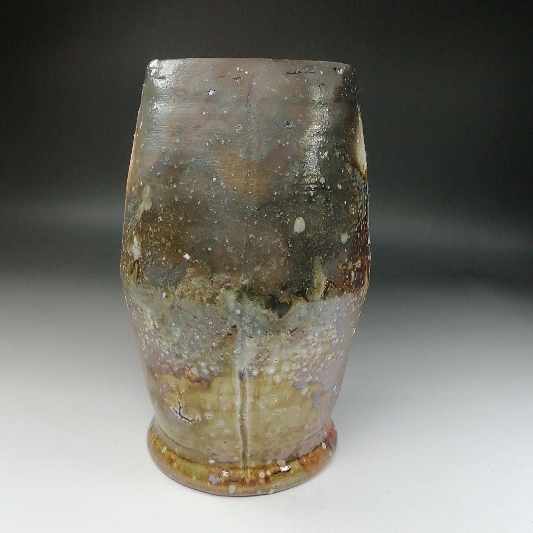 Ｔ１９１　水指　『細水指』『信楽焼　壺中窯　保庭楽入』『久田宗也(尋牛斎)箱書』