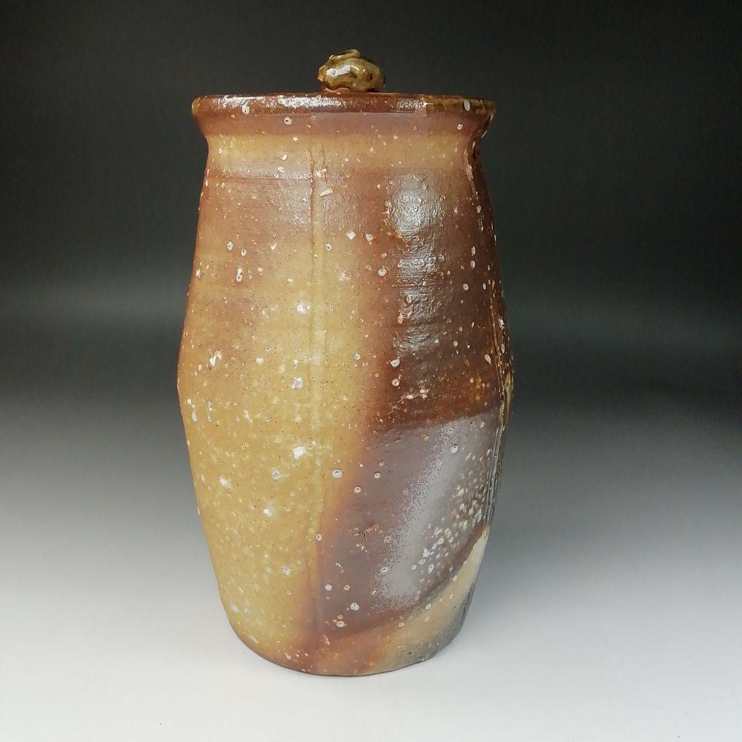 Ｔ１９１　水指　『細水指』『信楽焼　壺中窯　保庭楽入』『久田宗也(尋牛斎)箱書』