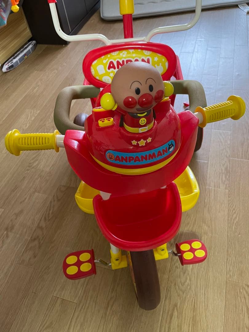 アンパンマン三輪車 デラックス 動作確認済 幼児 お散歩
