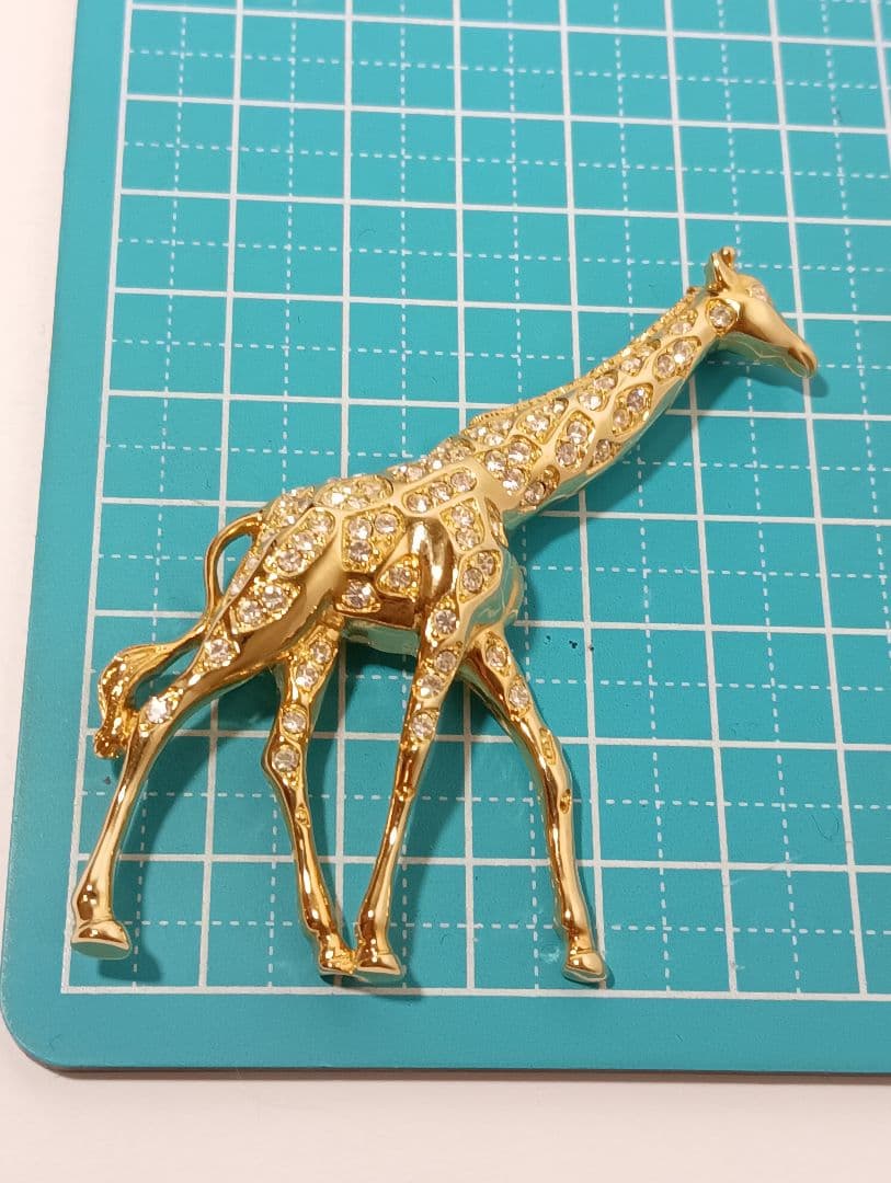 Swarovski スワロフスキー クリスタル ブローチ 麒麟 キリン 希少
