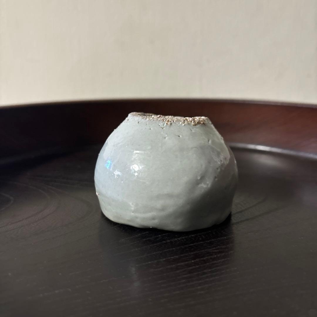 李朝白磁盃 酒器 骨董 アンティーク 古美術 ぐい呑み 検:白洲正子 秦