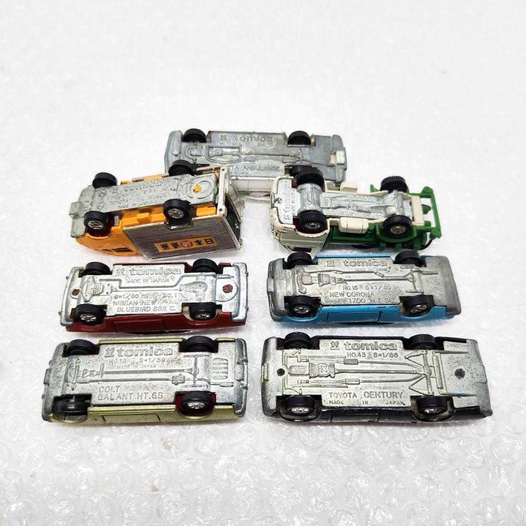 トミカ 日本製 セット ハイエース ブルーバード コルトギャラン 救急車等