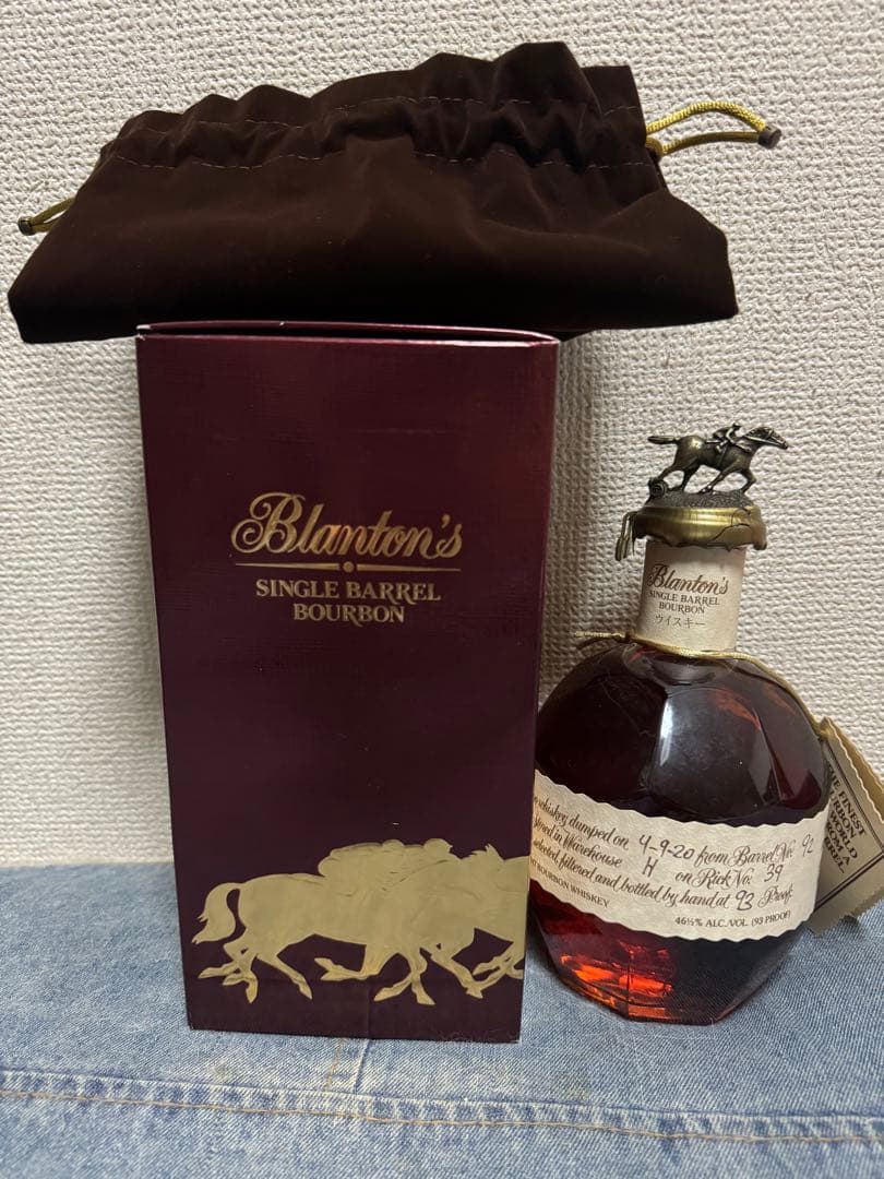 ブラントンバーボン 巾着箱付 ブラントン シングルバレル 1990年 巾着