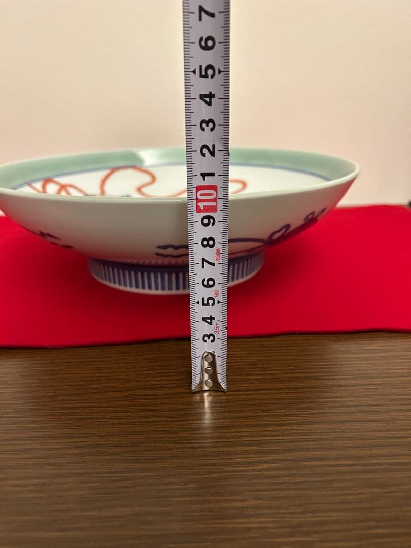 伊万里焼　色絵三瓢箪文様皿 高台大皿