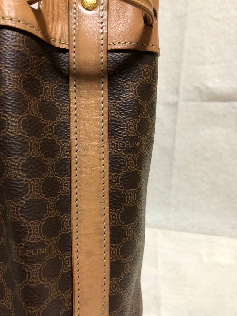 CELINEマカダム柄ショルダーバッグ