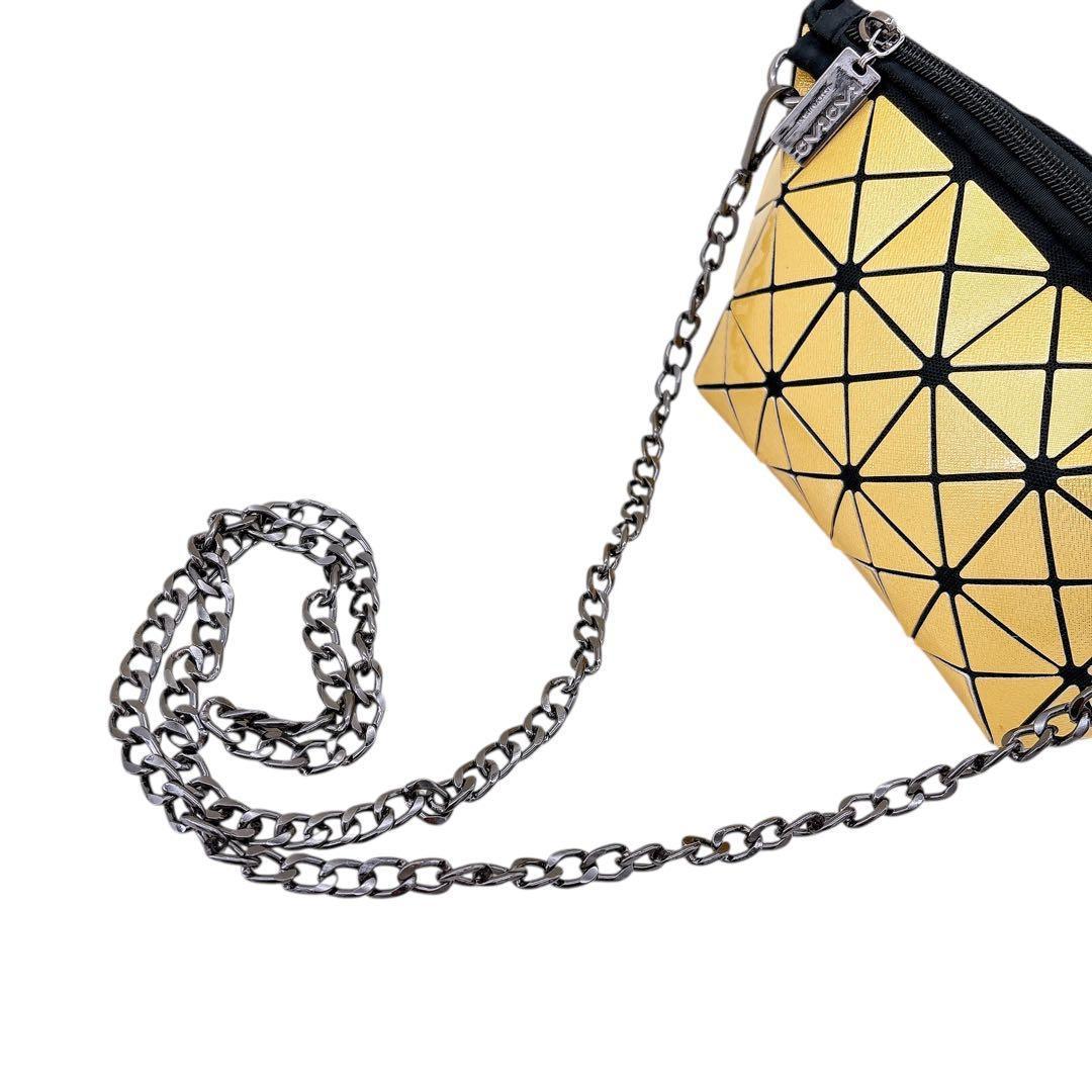 【美品】BAOBAOバオバオ /チェーンミニショルダーバッグ /イッセイミヤケ