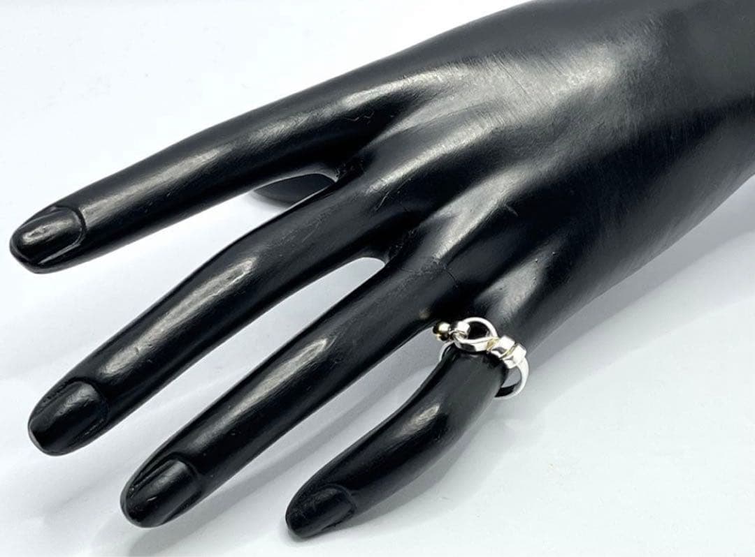 c888 ティファニー　フック&アイ　リング　K18 750/925 約7.5号