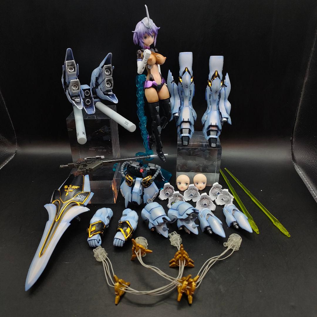 ミキシング塗装完成品 高機動強襲 白銀塗装 美プラ ミキシング塗装完成