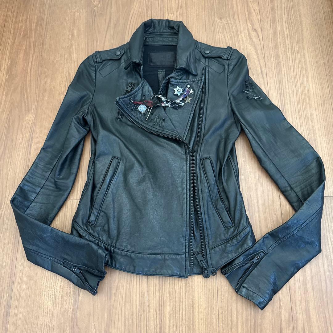 ルグランブルー　LGB MANIAC CORP レザージャケット　レア　希少品 中古・古着通販】L.G.B (ルグランブルー) レザージャケット ブラック
