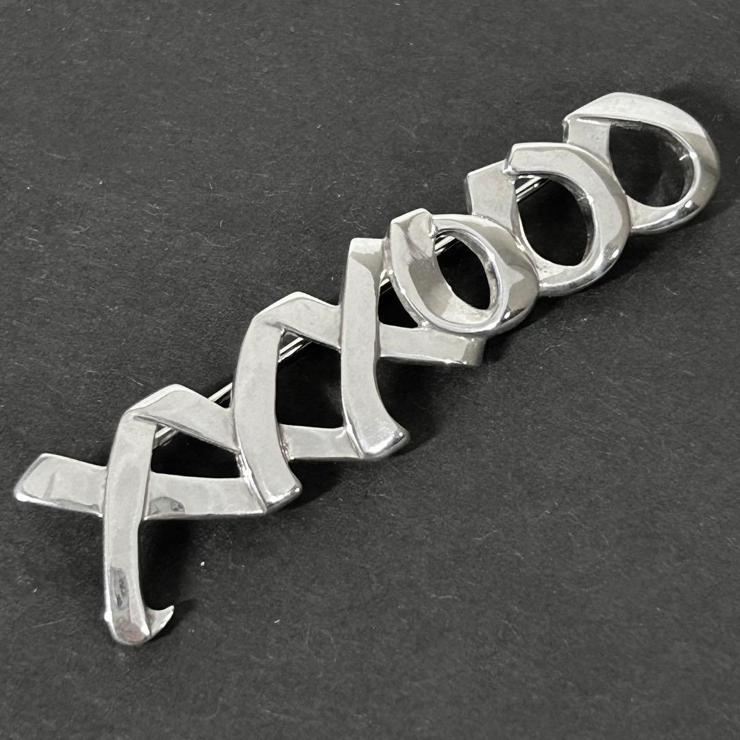 ティファニー ブローチ ラブ&キス シルバー925 ピンバッチ 5.5cm