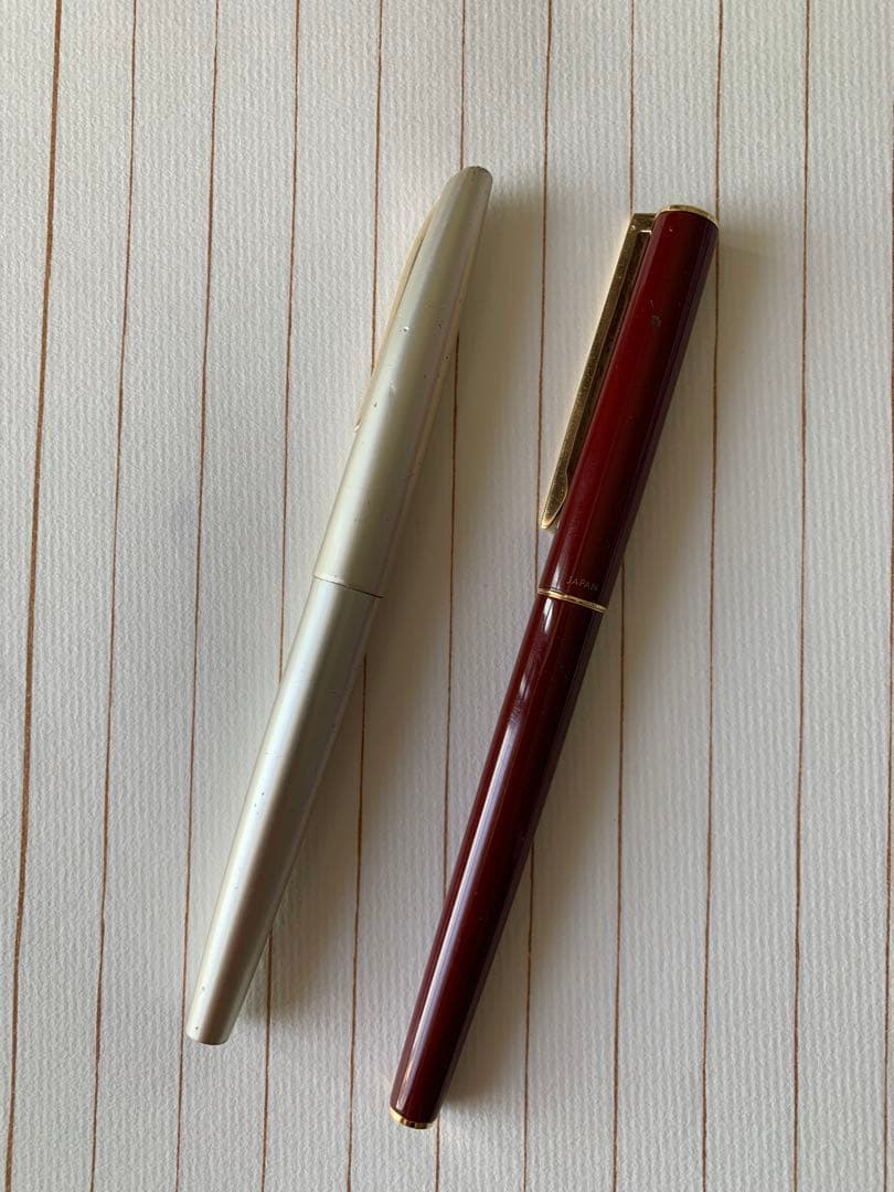 パイロット14K万年筆 &プラチナ18K万年筆 万年筆 PILOT 18K PLATINUM 細軟 + CUSTOM 74 14K-585 + DELUXE + 不明