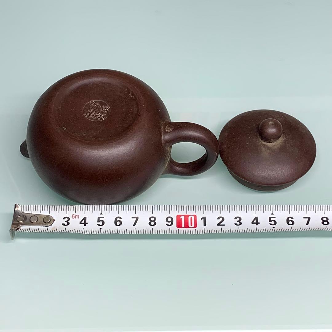 真作】本物保証 陶器在銘 宜興紫砂壺手作り 急須収蔵品 茶道具時代物