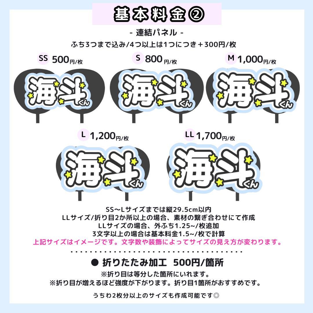 【りゅや/なし】な୨୧様 うちわ文字オーダー うちわ屋さん 文字パネル