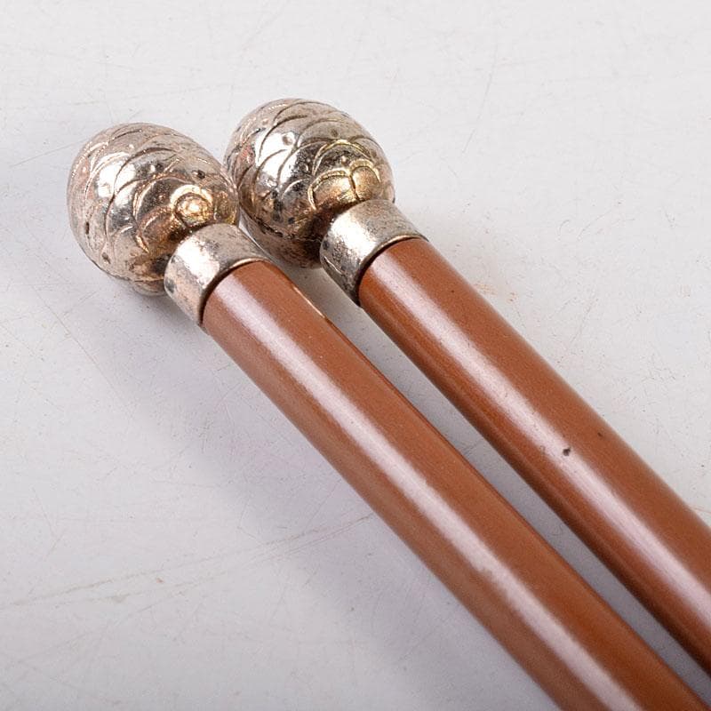 茶道具　木村清五郎作　銅製　美津火箸　共箱　N　7001